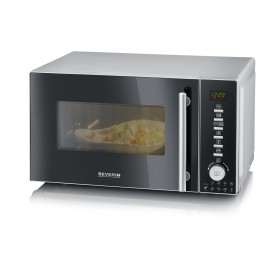 Severin MW 7773 forno a microonde Argento, Acciaio inox Microonde con grill Superficie piana 20 L 800 W
