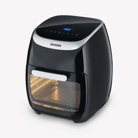 Severin FR2446 Singolo 11 L Indipendente 2000 W Friggitrice ad aria calda Nero, Argento (FR 2446)