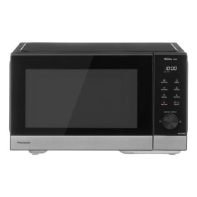 Panasonic NN-SD38QSEPG 29L Solo-Mikrowelle, 1000 W, automatisches Auftauen, 11 automatische Programme, Timer, Schwarz & Edelstah