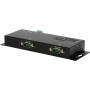 EXSYS GmbH Ethernet zu 2 x RS-232/422/485, inkl. 12V/3A Netzteil, PoE (EX-6122-2POE)