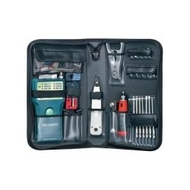 Voltcraft® Netzwerk-Installations- und Prüf-Kit mit CT-5 Kabeltester Geeignet für RJ-45, BNC, RJ-11 (CT-5)