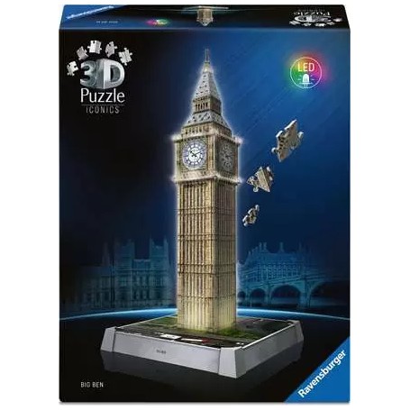 3D Puzzle Iconics: Big Ben - mit Licht (216 Teile) (12008025)