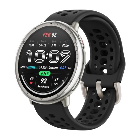 Amazfit Active 2 3,35 cm (1.32") AMOLED Digitale 466 x 466 Pixel Touch screen Argento GPS (satellitare) (W2437GL7N)