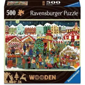 Wooden Puzzle - Weihnachtsmarkt (500 Teile) (12001539)