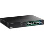 Trendnet TPE-TG182ES switch di rete Gestito Gigabit Ethernet (10/100/1000) Supporto Power over Ethernet (PoE) Nero