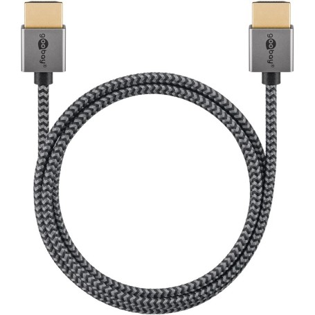 Goobay 75754 cavo HDMI 3 m HDMI tipo A (Standard) Grigio