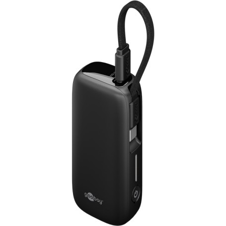 Goobay 76250 batteria portatile Polimeri di litio (LiPo) 5000 mAh Nero