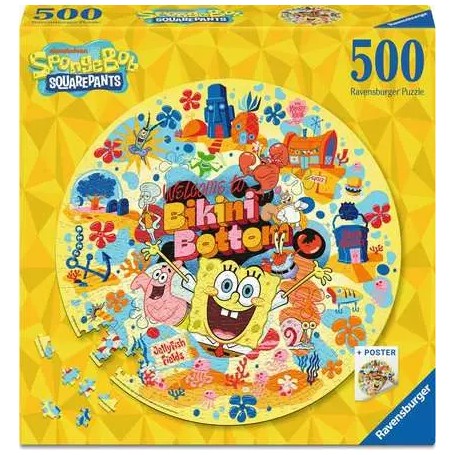Rundpuzzle - Spongebob (500 Teile) (12001657)