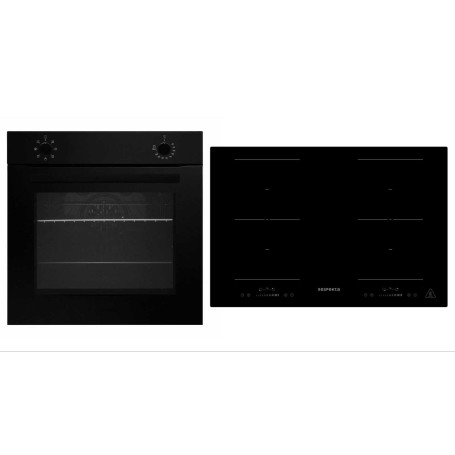 Respekta Forno Piano Cottura Nero Opaco Induzione 77 cm Incasso Autosufficiente (0120ASET121M8800I)