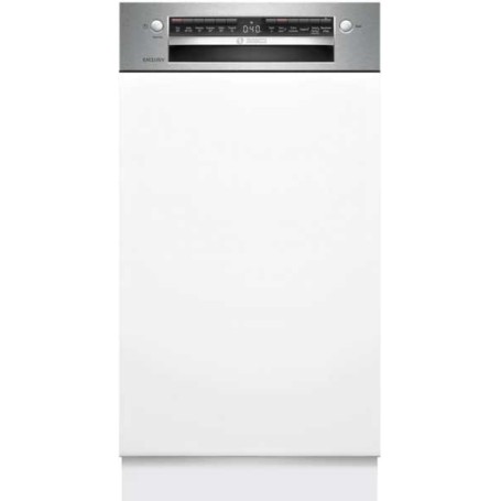 Bosch SPI4EMS02D - esclusiva - Lavastoviglie semi-integrata, 45 cm, acciaio spazzolato