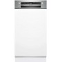 Bosch SPI4EMS02D - esclusiva - Lavastoviglie semi-integrata, 45 cm, acciaio spazzolato