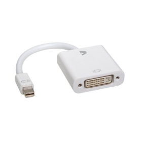 V7 Adaptador blanco de vídeo con conector Mini DisplayPort macho a DVI-I hembra (CBL-MD1WHT-5E) V7 Adaptador blanco de vídeo con conector Mini DisplayPort macho a DVI-I hembra (CBL-MD1WHT-5E)