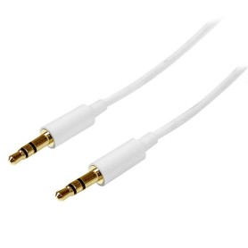 StarTech.com Cavo audio stereo slim da 3,5 mm bianco 1 m - M/M (MU1MMMSWH) StarTech.com Cavo audio stereo slim da 3,5 mm bianco 1 m - M/M (MU1MMMSWH)