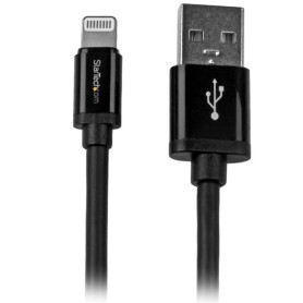 StarTech.com Cavo lungo connettore lightning a 8 pin Apple nero a USB da 2 m per iPhone / iPod / iPad (USBLT2MB) StarTech.com Cavo lungo connettore lightning a 8 pin Apple nero a USB da 2 m per iPhone / iPod / iPad (USBLT2MB)