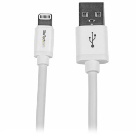 StarTech.com Cavo lungo connettore lightning a 8 pin Apple bianco da 2 m a USB per iPhone / iPod / iPad (USBLT2MW) StarTech.com Cavo lungo connettore lightning a 8 pin Apple bianco da 2 m a USB per iPhone / iPod / iPad (USBLT2MW)