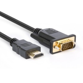 Hamlet XVCHDM-VGA180 cavo e adattatore video 1,8 m HDMI tipo A (Standard) VGA (D-Sub) Nero (XVCHDM-VGA180) Hamlet XVCHDM-VGA180 cavo e adattatore video 1,8 m HDMI tipo A (Standard) VGA (D-Sub) Nero (XVCHDM-VGA180)