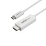 StarTech.com Cavo HDMI a USB-C da 1m - Cavetto USB 3.1 Tipo C a HDMI - 4k a 60Hz - Bianco (CDP2HD1MWNL)