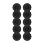 Jabra 14101-59 cuscinetto per auricolari Pelle Nero 10 pz (14101-59)