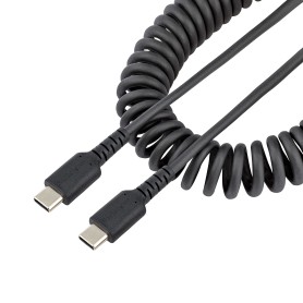 StarTech.com Cavo USB C Ricarica Veloce da 1m Cavetto USB tipo C 2.0 Spiralato di Alimentazione e Sincroniz (R2CCC-1M-USB-CABLE) StarTech.com Cavo USB C Ricarica Veloce da 1m Cavetto USB tipo C 2.0 Spiralato di Alimentazione e Sincroniz (R2CCC-1M-USB-CABLE)