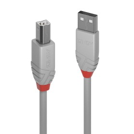 Lindy 36681 cavo USB USB 2.0 0,5 m USB A USB B Grigio