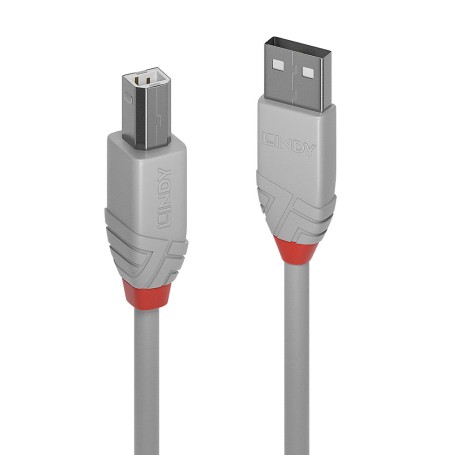 Lindy 36681 cavo USB USB 2.0 0,5 m USB A USB B Grigio