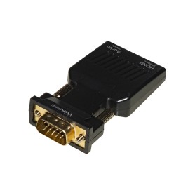 LINK LKADAT129 cavo e adattatore video HDMI + 3.5mm VGA (D-Sub) Nero LINK LKADAT129 cavo e adattatore video HDMI + 3.5mm VGA (D-Sub) Nero