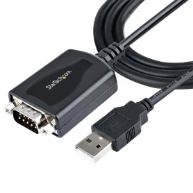 StarTech.com 1P3FPC-USB-SERIAL adattatore per inversione del genere dei cavi DB-9 USB Type-A (4 pin) USB 2.0 Nero StarTech.com 1P3FPC-USB-SERIAL adattatore per inversione del genere dei cavi DB-9 USB Type-A (4 pin) USB 2.0 Nero