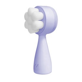 Muitomas FACEBRUSHVL spazzola per la pulizia del viso Spazzola per massaggi Viola, Bianco