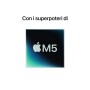 Apple MacBook Pro 14" Chip M5 10‑core CPU 10‑core GPU, 16GB, 1TB SSD Argento (MDE54T/A)