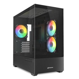 SHARKOON MK7 ARGB  (BLACK, TEMPERED GLASS X 2) (MK7 ARGB BLACK)