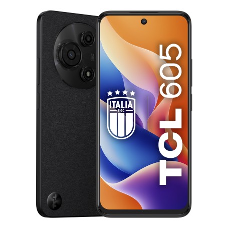 TCL 605 16,9 cm (6.67") Doppia SIM Android 15 4G USB tipo-C 4 GB 128 GB 5200 mAh Nero (TCT517D-2ALCA112)