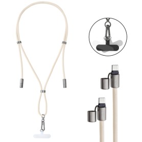 Intenso Handykette als Lade- + Datenkabel USB-C bis 1,65m beige cavo USB USB C (7991001)