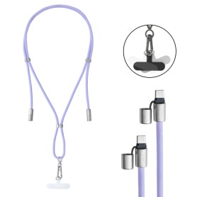 Intenso Handykette als Lade- + Datenkabel USB-C bis 1,65m lila cavo USB USB C Viola (7991003)