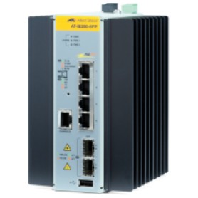 Allied Telesis AT-IE200-6FP-80 Gestito L2 Fast Ethernet (10/100) Supporto Power over Ethernet (PoE) Nero, Grig (AT-IE200-6FP-80)