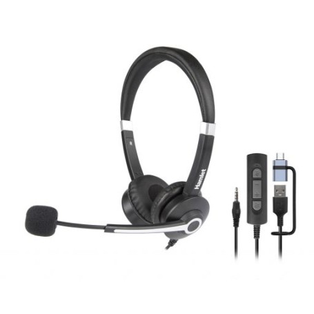 RENOVA CUFFIA BUSINESS USB-A + USB-C E JACK AUDIO (HHEADM-UJX)