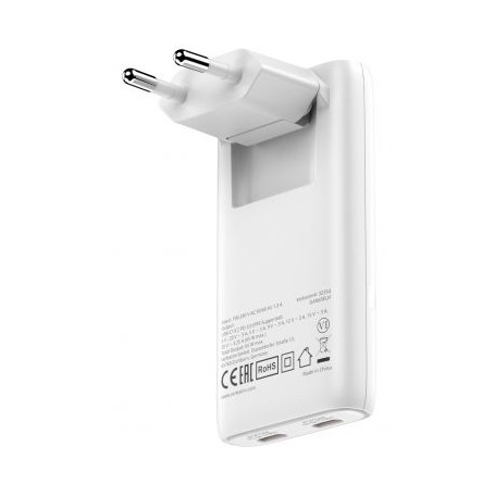 VERBATIM FOLD  N  GO GAN CHARGER 65W EU PLUG WHITE (32355)