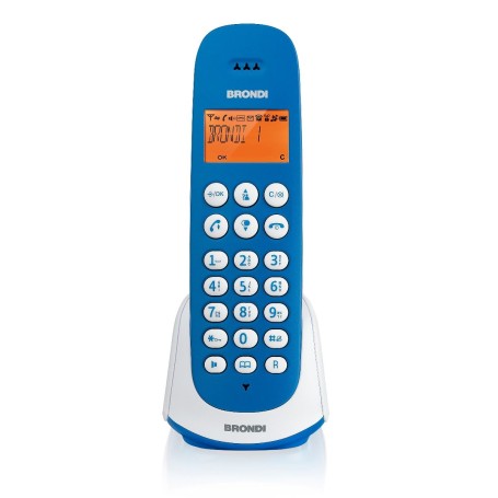 Brondi Adara Telefono DECT Identificatore di chiamata Blu, Bianco (10273844)