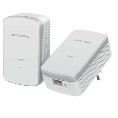 Mercusys MP300 KIT adattatore di rete PowerLine 600 Mbit/s Collegamento ethernet LAN Bianco 2 pz