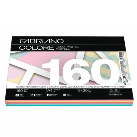 FABRIANO COLORE MIXTENUI-A4-160 (19100815)