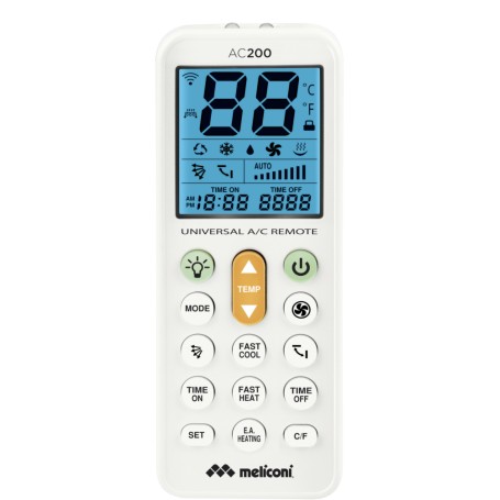 Meliconi AC200 telecomando Aria condizionata Pulsanti (802102)
