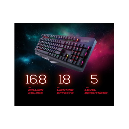 MAD CATZ GAMING TAST. S.T.R.I.K.E. 4 BLACK MECCANICA 104 TASTI RGB (KS13MMUSBL000-0)