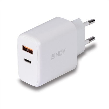Lindy 73424 Caricabatterie per dispositivi mobili Universale Bianco AC Ricarica rapida Interno (LINDY73424)