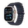 Watch Ultra 2 (grau, 49 mm, Ocean Armband Marine, Titangehuse, Cellular) (MX4D3FD/A)