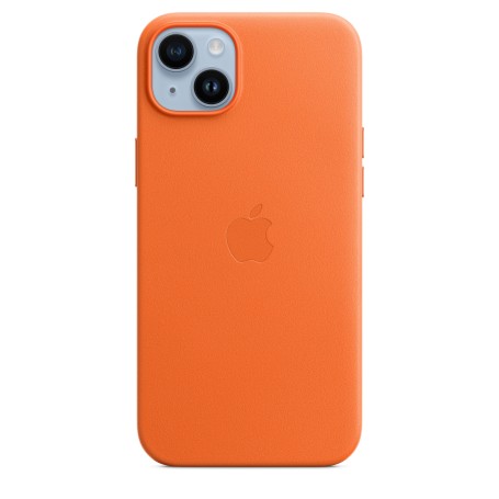 Leder Case mit MagSafe (orange, iPhone 14 Plus) (MPPF3ZM/A)