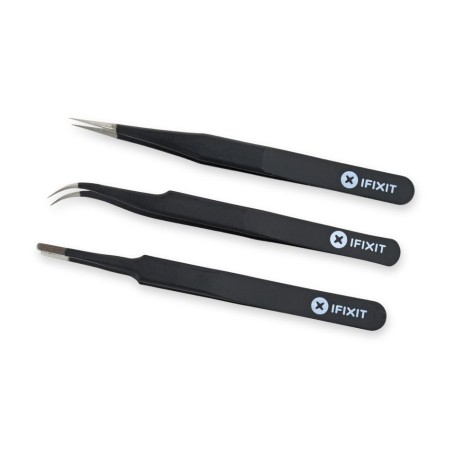 Precision Tweezer Set PRO, Pinzetten (schwarz, 3-teilig, ESD Safe) (EU145060-3)
