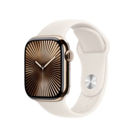 Watch Series 10 (gold, Titangehuse, 42 mm, Sportarmband Polarstern M/L, Cellular) (MX073QF/A)