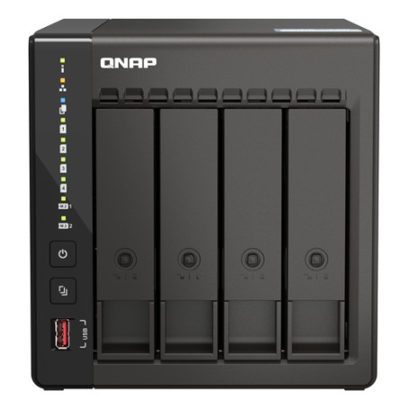 QNAP TS-453E NAS Tower Intel® Celeron® J6412 8 GB 0 TB QNAP QTS Nero (TS-453E-8G)