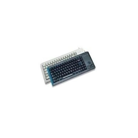 Compact-Keyboard G84-4400 (hellgrau, US-Layout, Cherry Mechanisch, integr. Trackball) (G84-4400LUBUS-0)