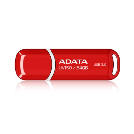 ADATA 64GB DashDrive UV150 unità flash USB USB tipo A 3.2 Gen 1 (3.1 Gen 1) Rosso (AUV150-64G-RRD)