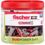 Dbel DUOPOWER 8x40, wiederverschliebare Dose (hellgrau/rot, 80 Stck) (535982)